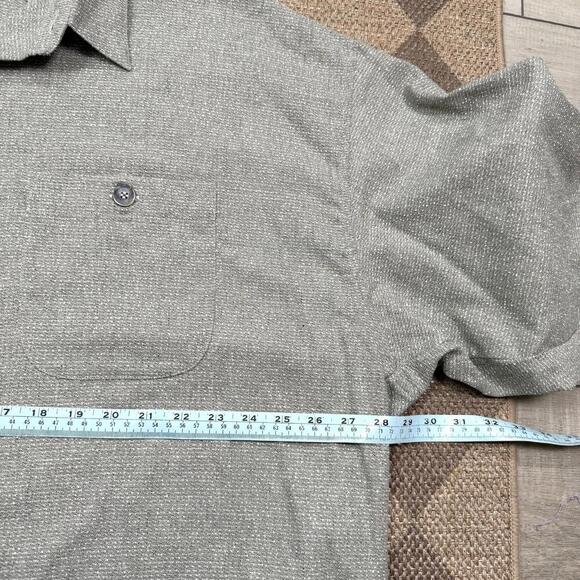 SIGNUM Beige Textured Shirt XL Cotton Blend Made in Germany Long Sleeve Overcoat - Picture 5 of 9